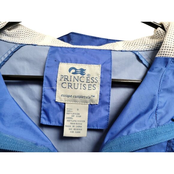 Princess Cruises Womens Windbreaker Jacket Small Nylon/Polyester Hood Zipper - Picture 3 of 9
